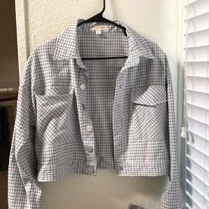 plaid coat